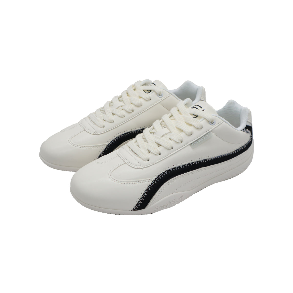 SneakSurf Racer Cream White/Black view 3