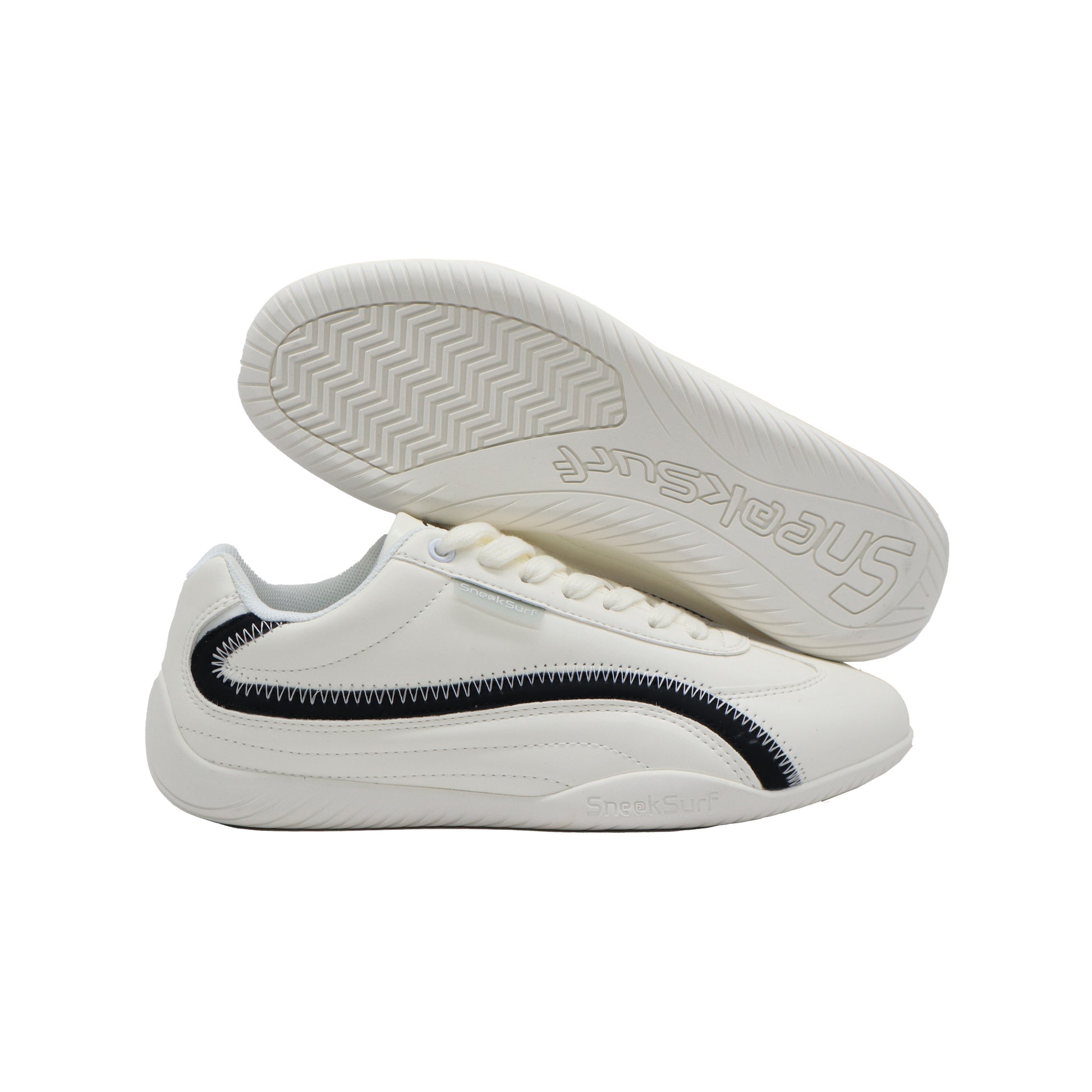 SneakSurf Racer Cream White/Black view 4