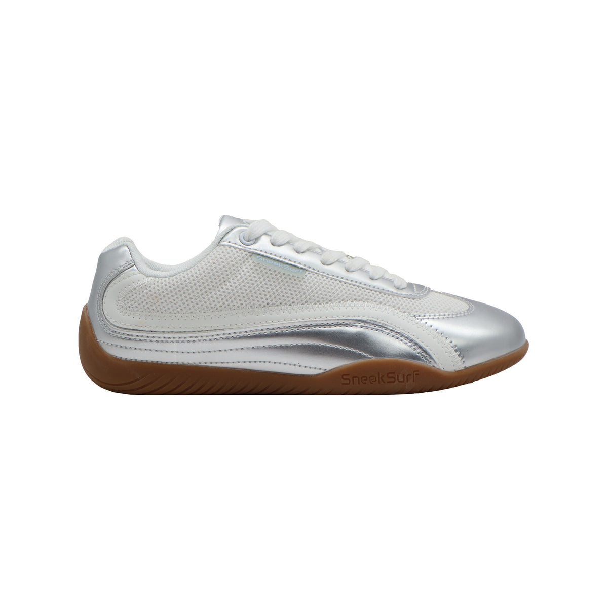 SneakSurf Racer Silver Metallic/White view 1