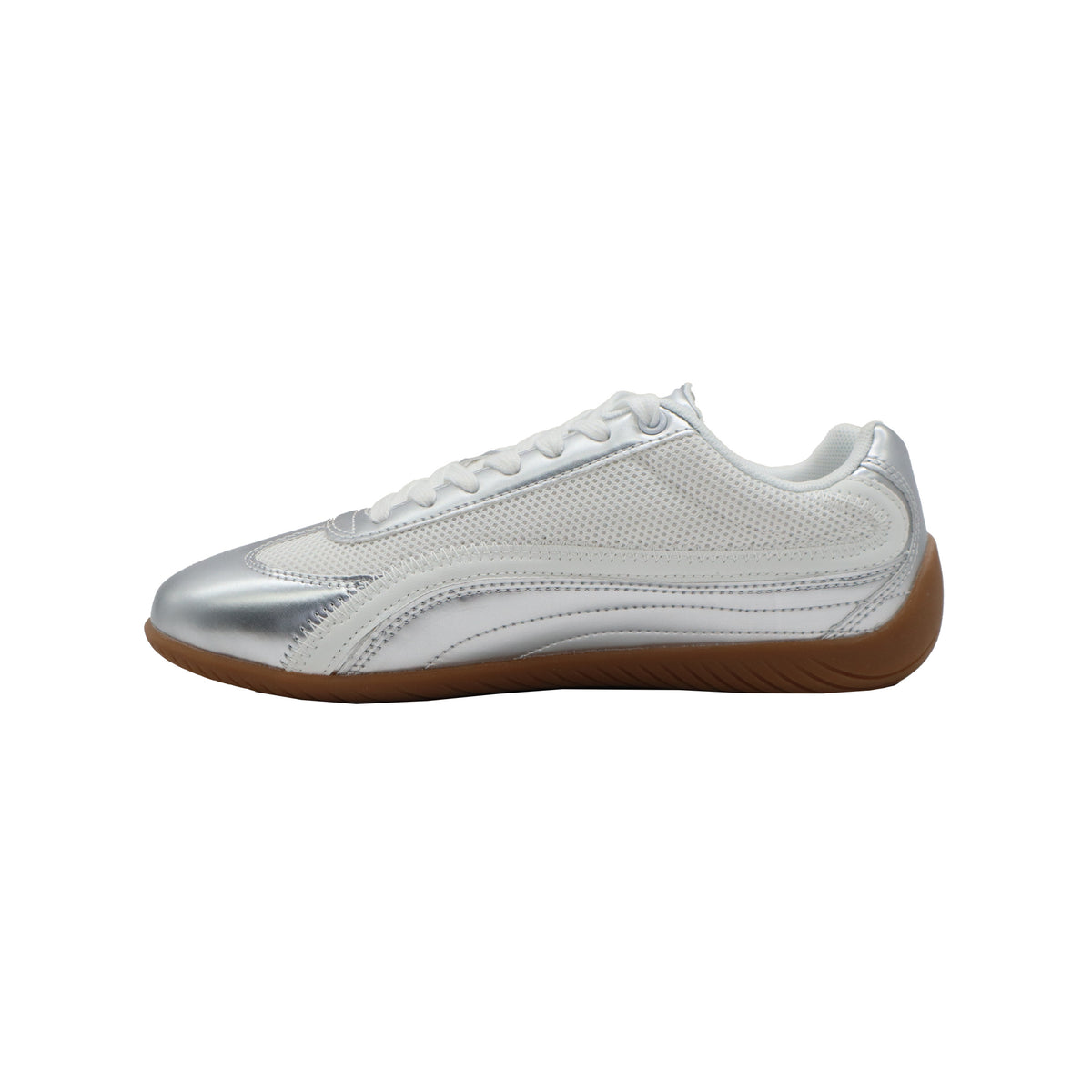 SneakSurf Racer Silver Metallic/White view 2