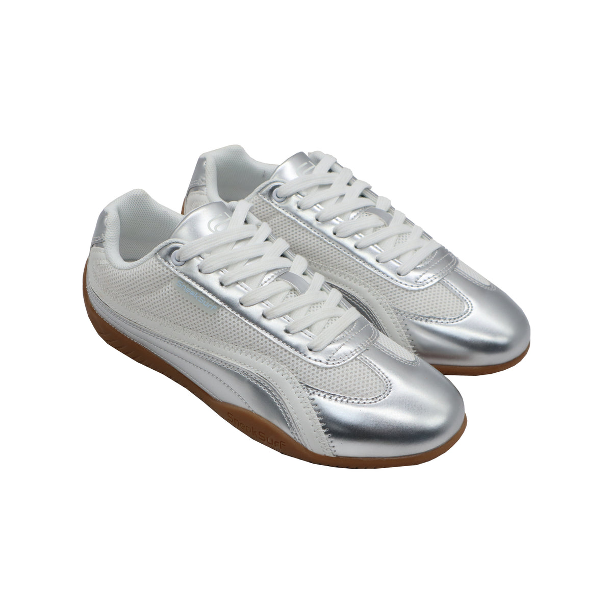 SneakSurf Racer Silver Metallic/White view 4