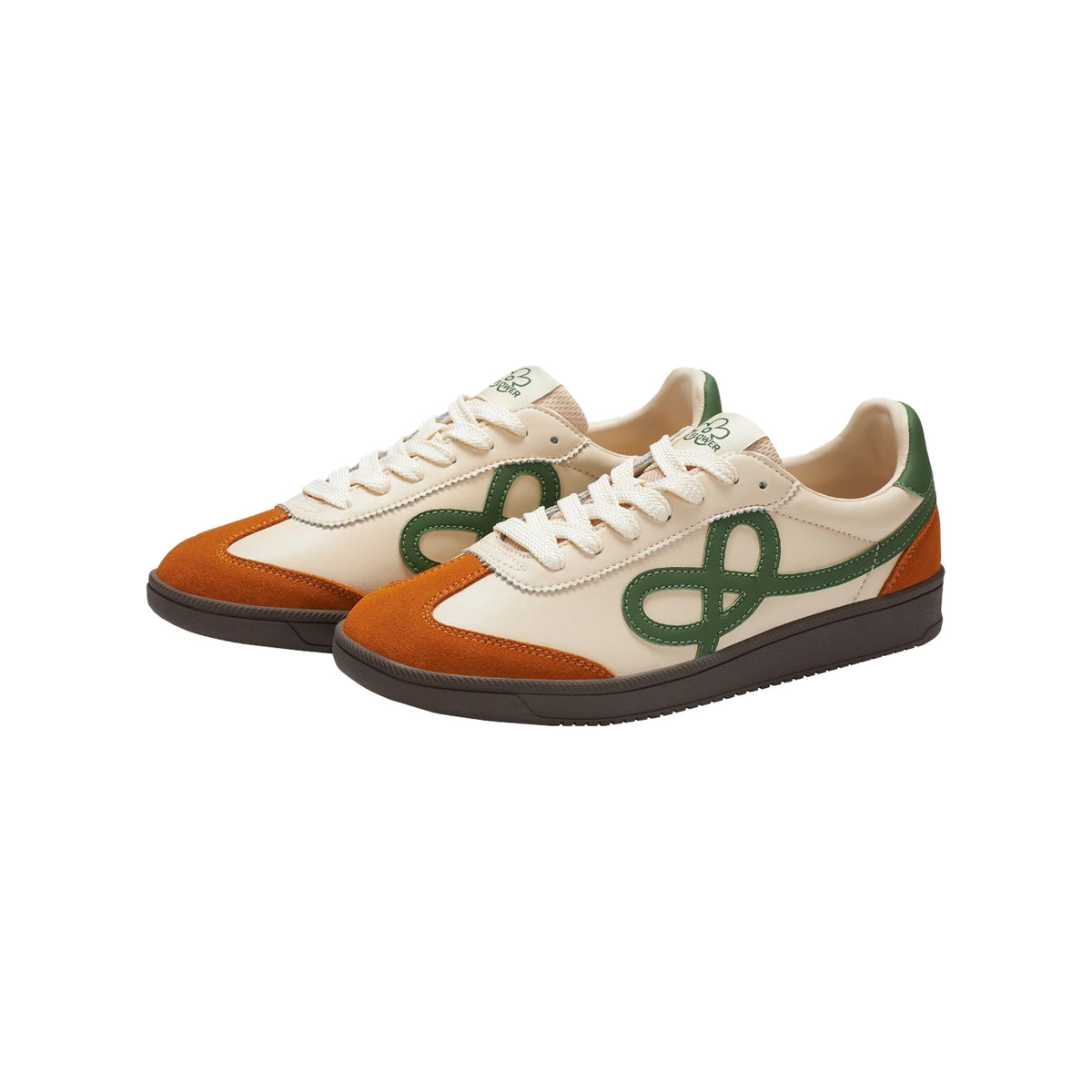 WE FLOWER Retro Germany Trainer Beige Green view 3