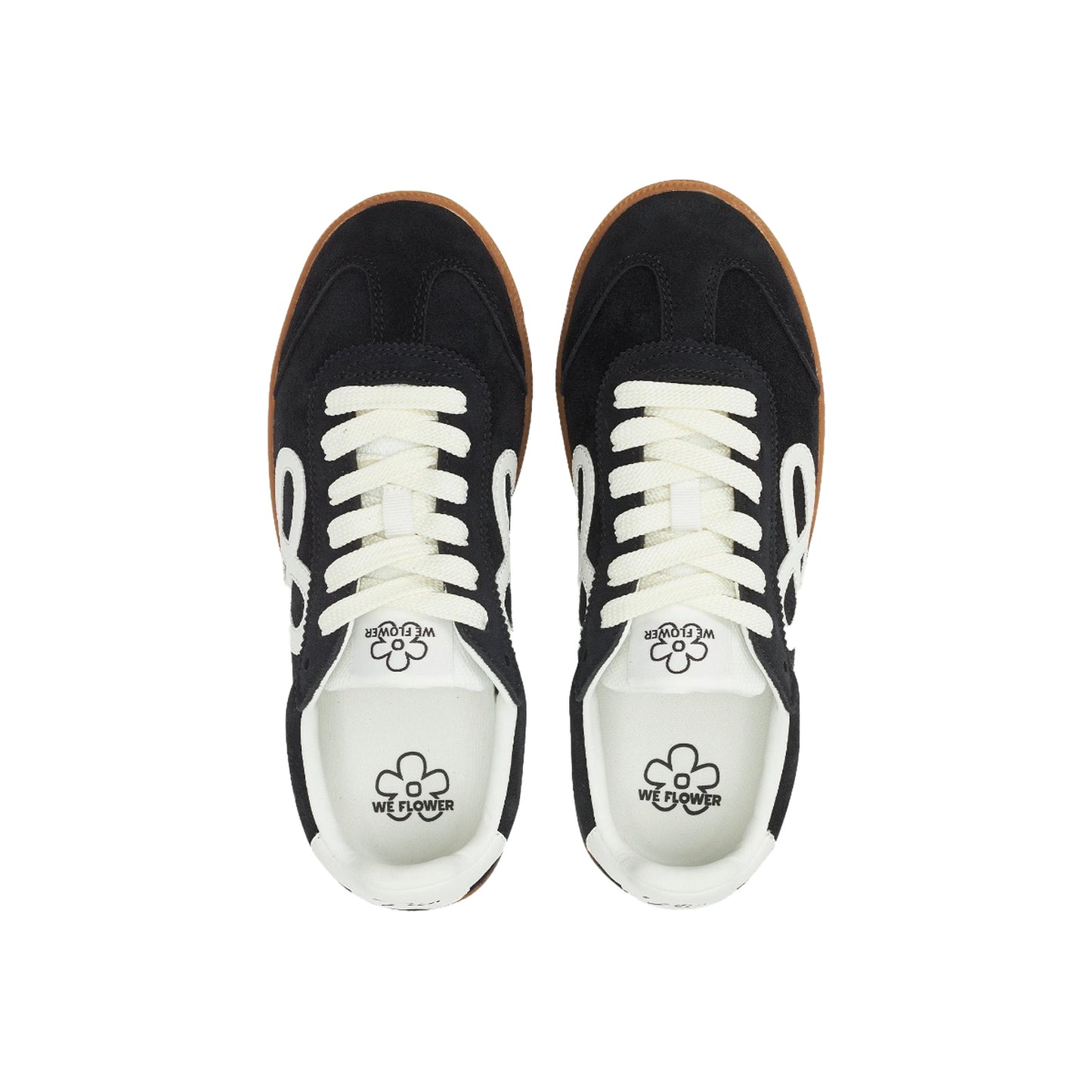 WE FLOWER Retro Germany Trainer Polar Night Black view 5