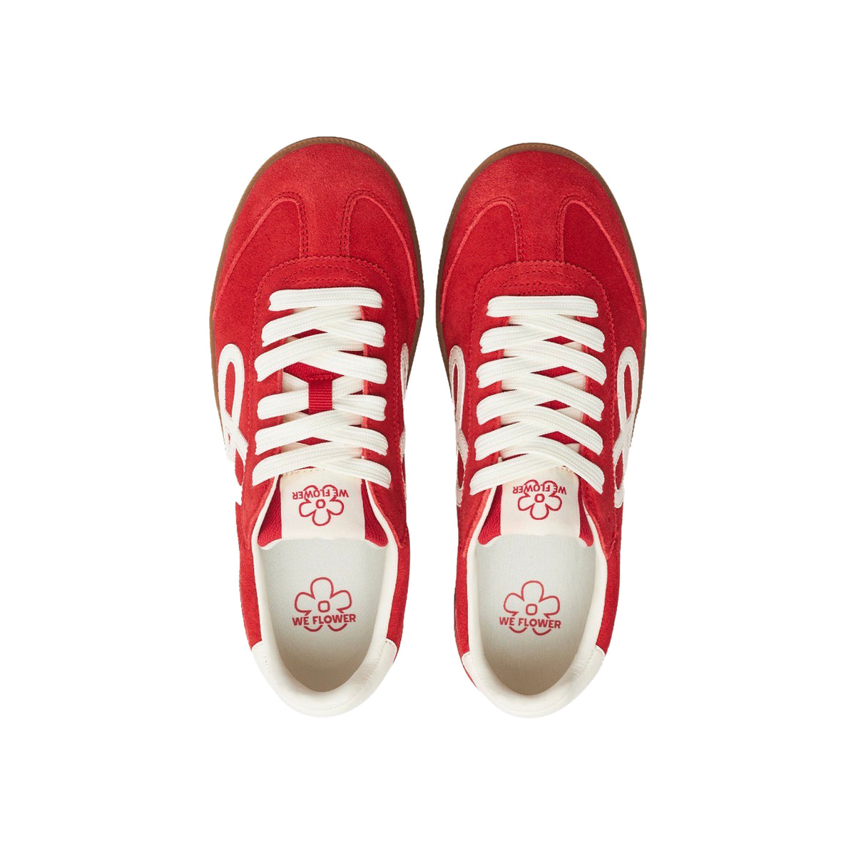 WE FLOWER Retro Germany Trainer Scorching Sun Red view 4