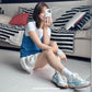 WE FLOWER Baguette Misty Blue view 8