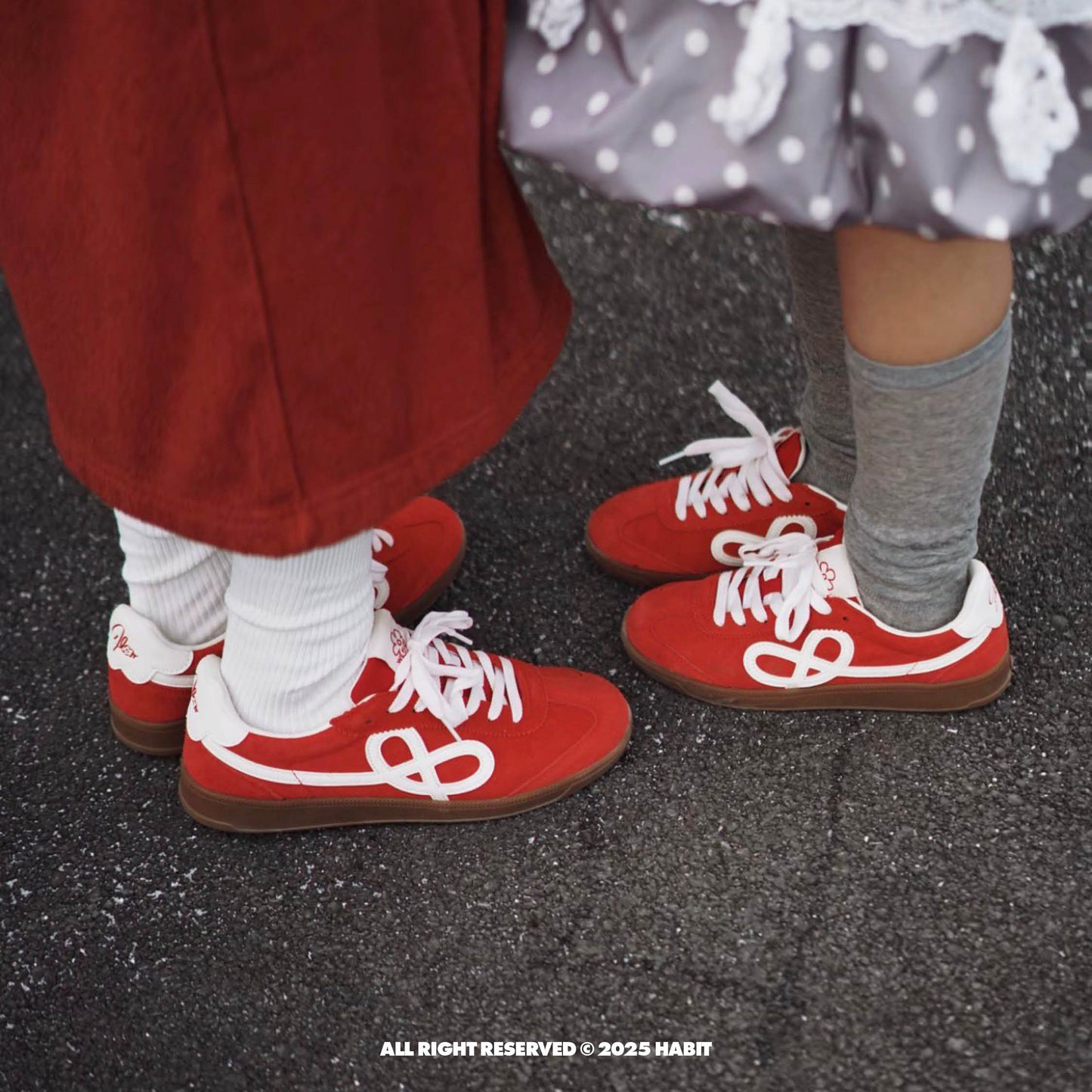 WE FLOWER Retro Germany Trainer Scorching Sun Red view 8