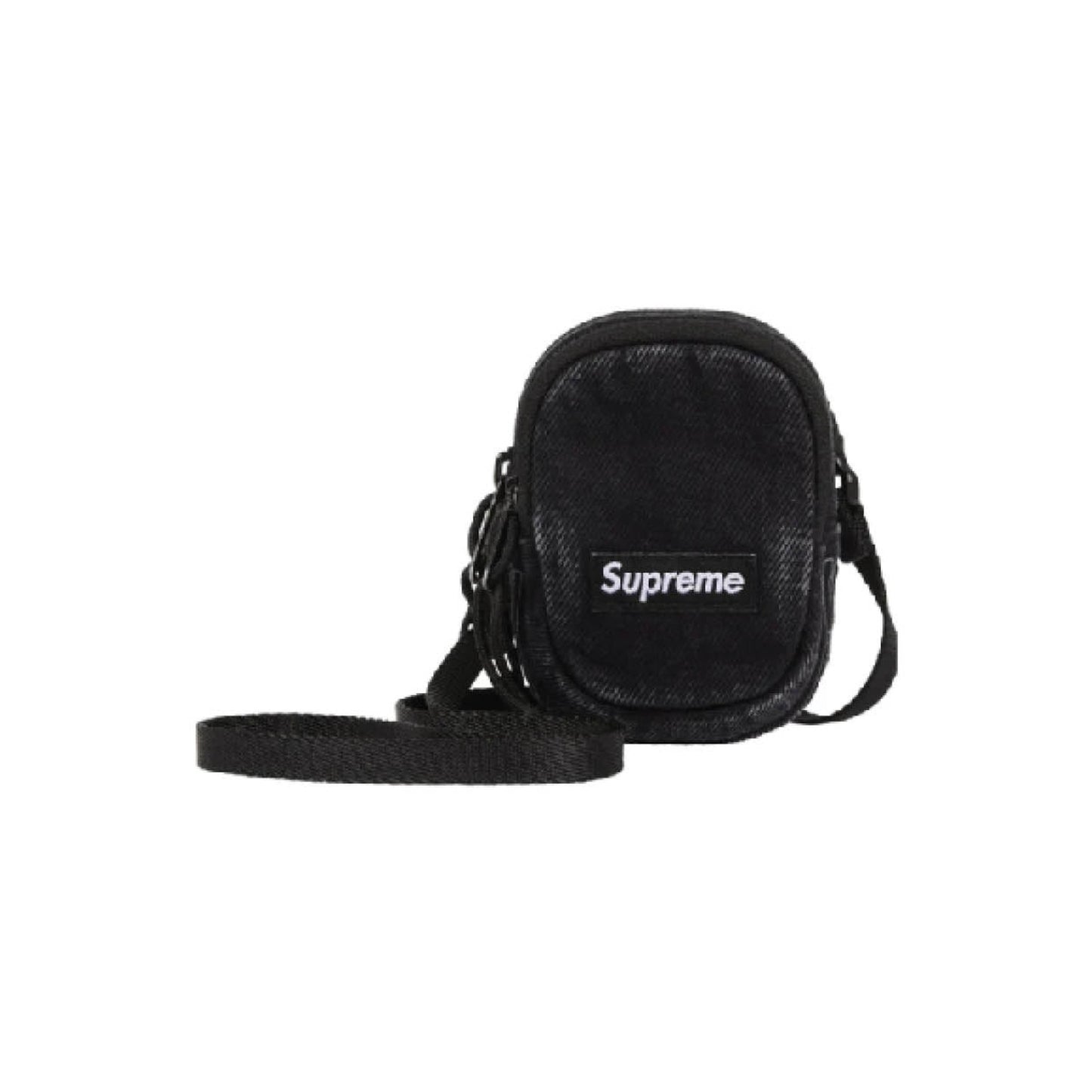 Supreme Denim Mini Utility Bag 'Black' front view