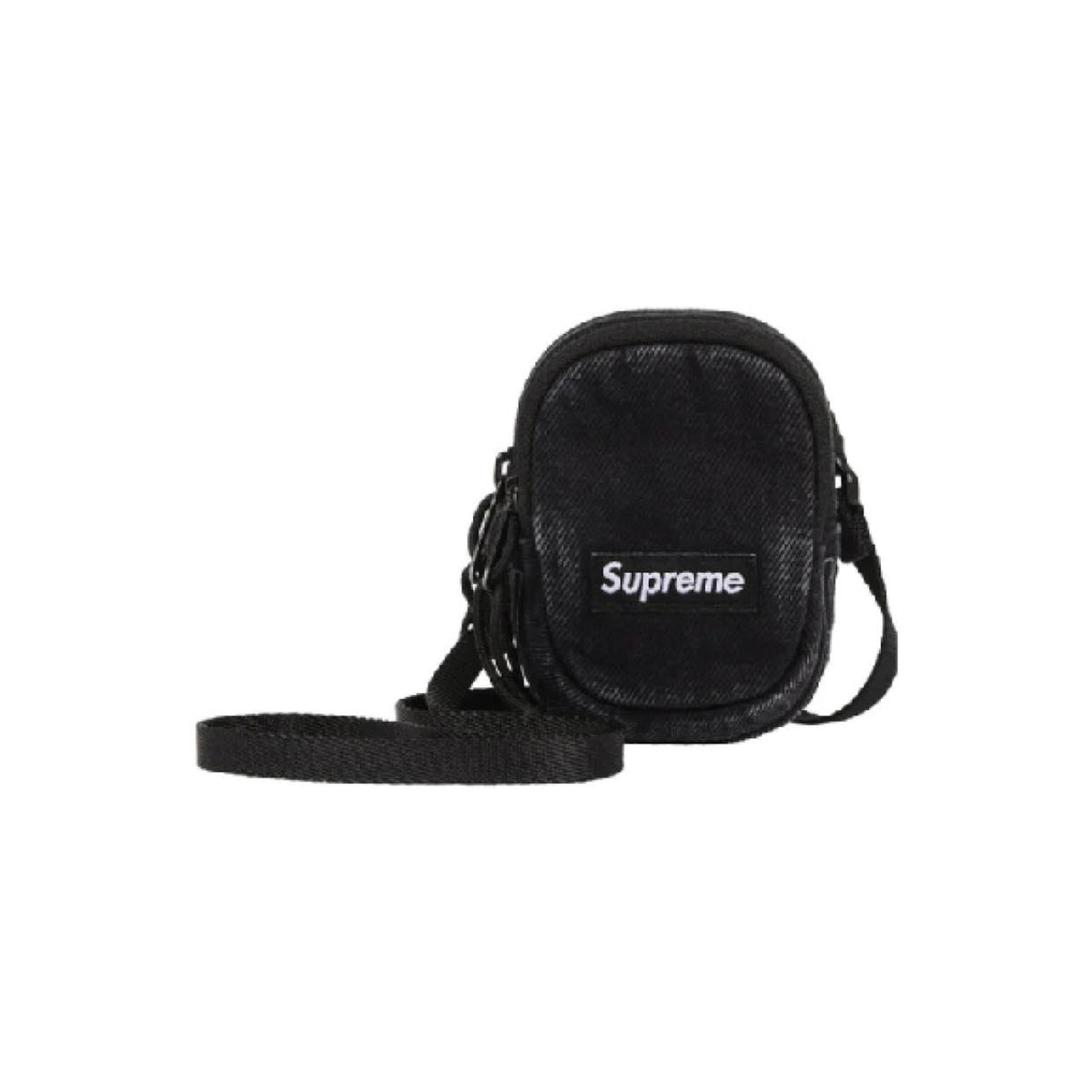 Supreme Denim Mini Utility Bag 'Black' front view