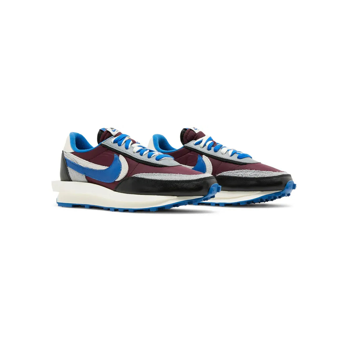 Nike LDWaffle x Sacai x Undercover Night Maroon Team Royal view 3