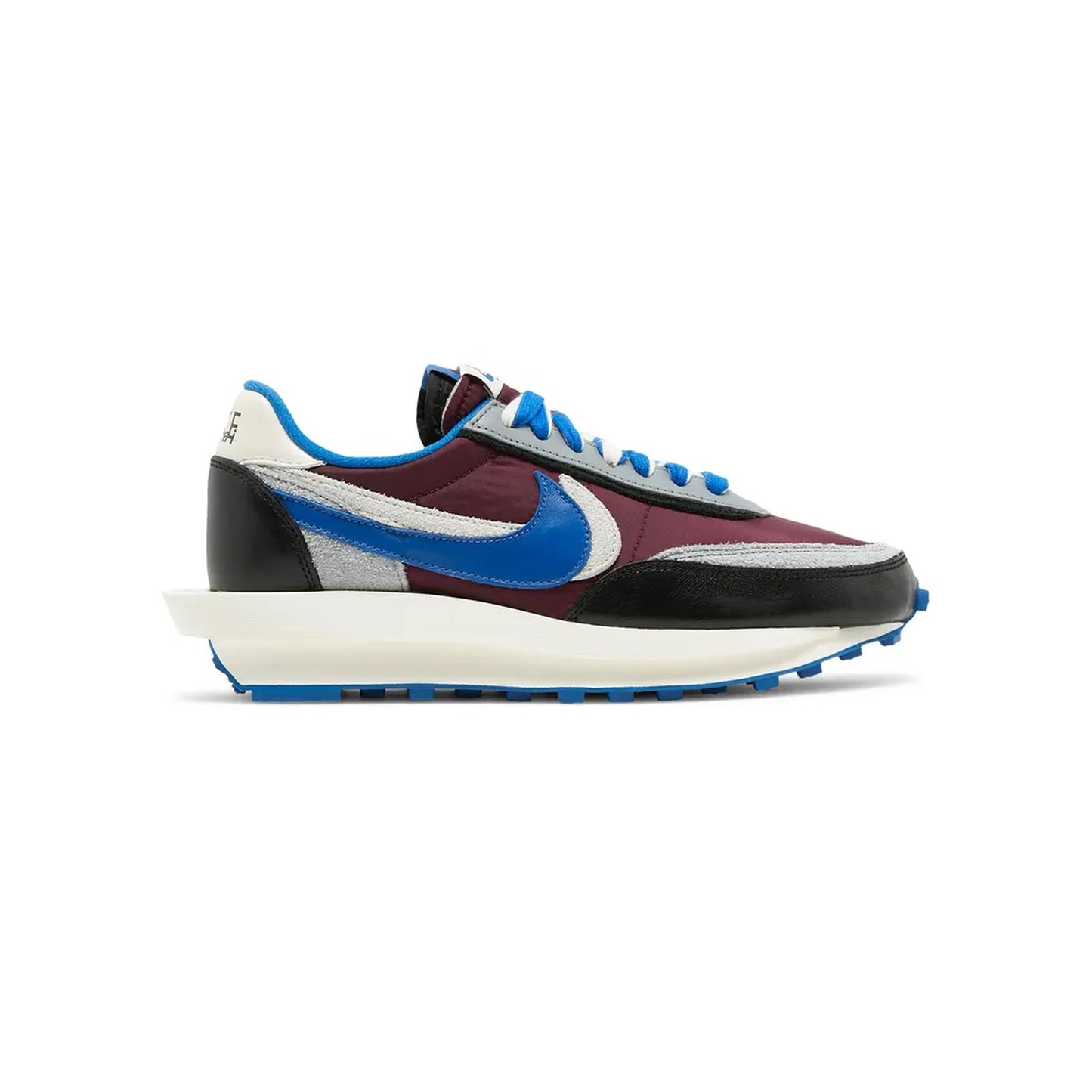 Nike LDWaffle x Sacai x Undercover Night Maroon Team Royal view 1