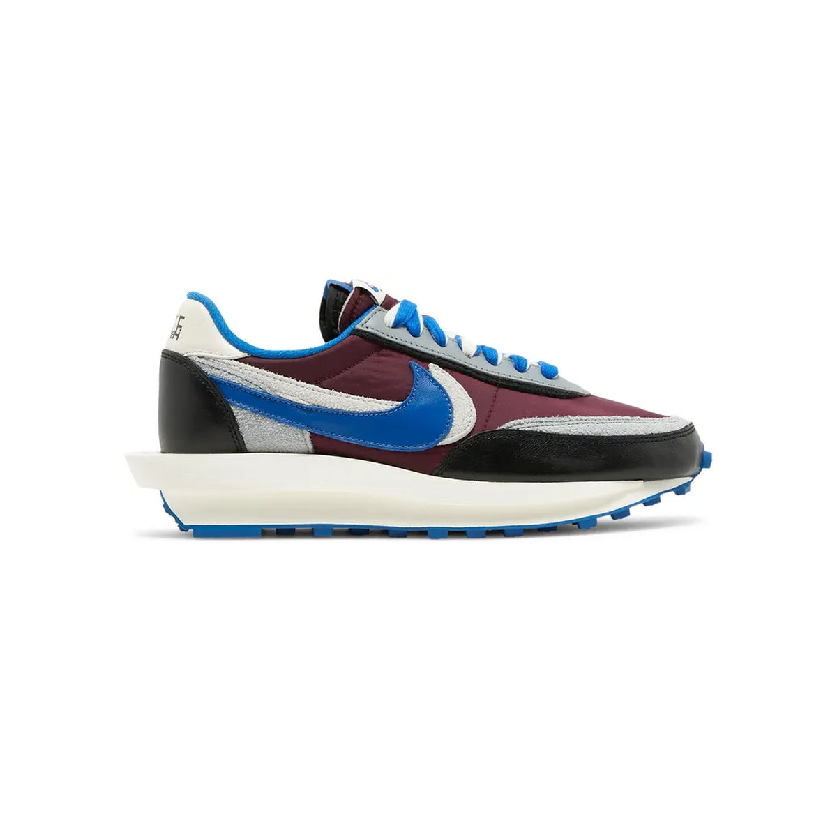 Nike LDWaffle x Sacai x Undercover Night Maroon Team Royal view 1