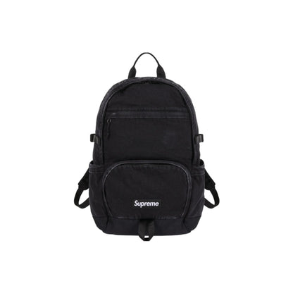 Supreme Denim Backpack 'Black' front view
