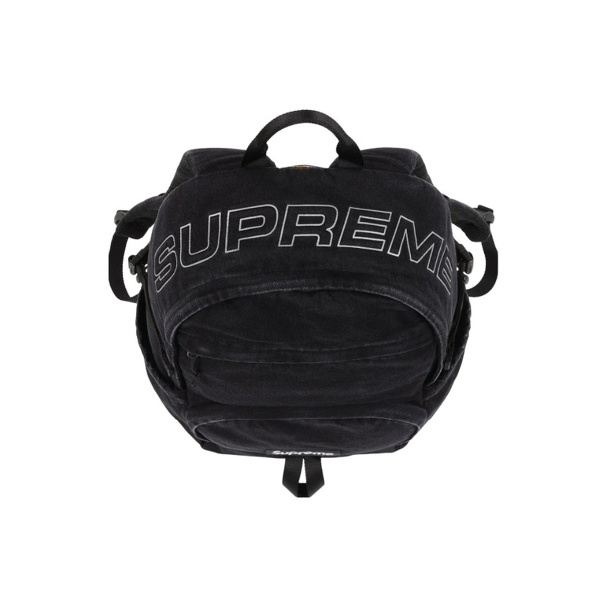 Supreme Denim Backpack 'Black' top view