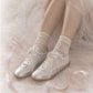 SneakSurf Racer in Silver Metallic/White worn on foot, close-up styling