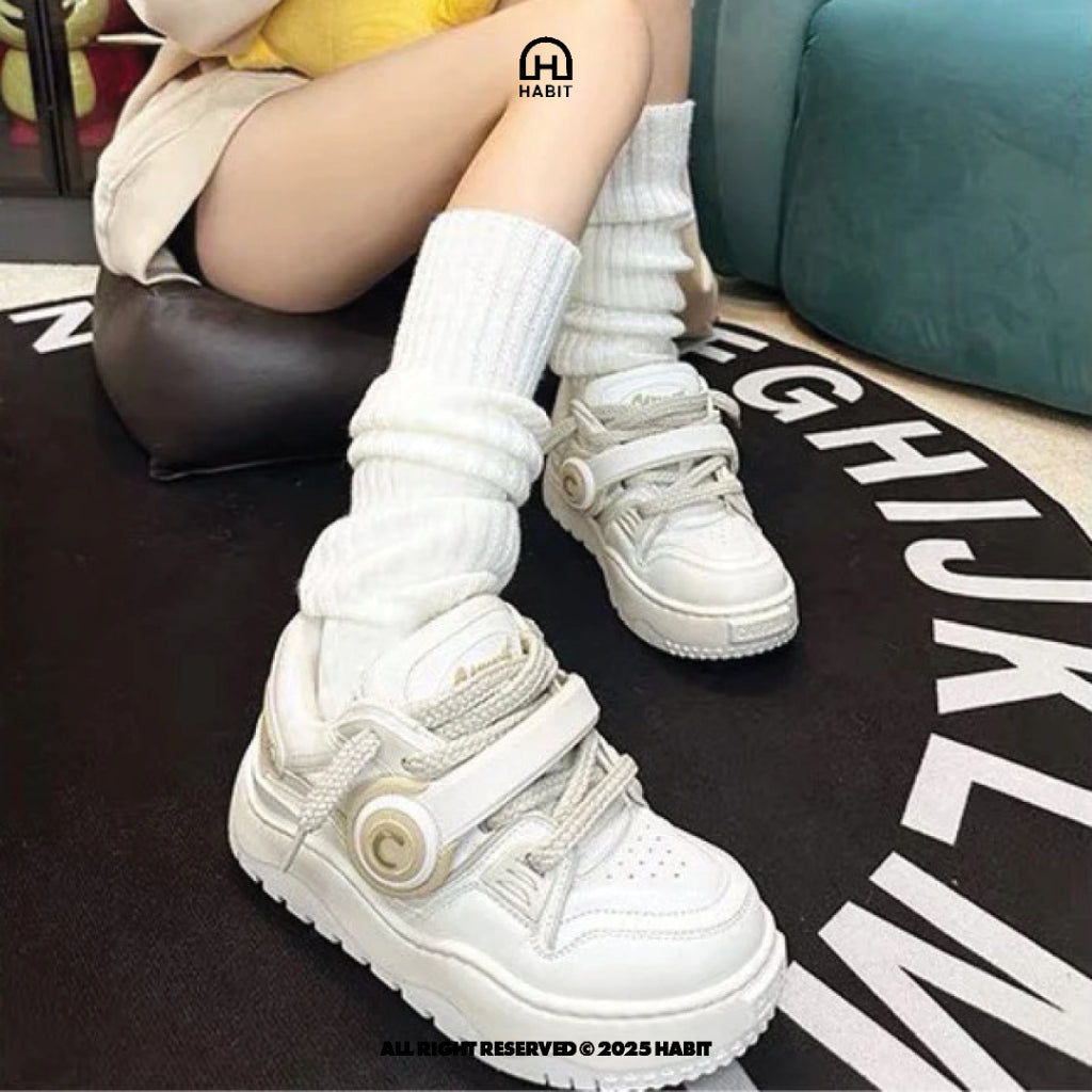 Cat & Sofa Headphone Shoes Cream White view 5