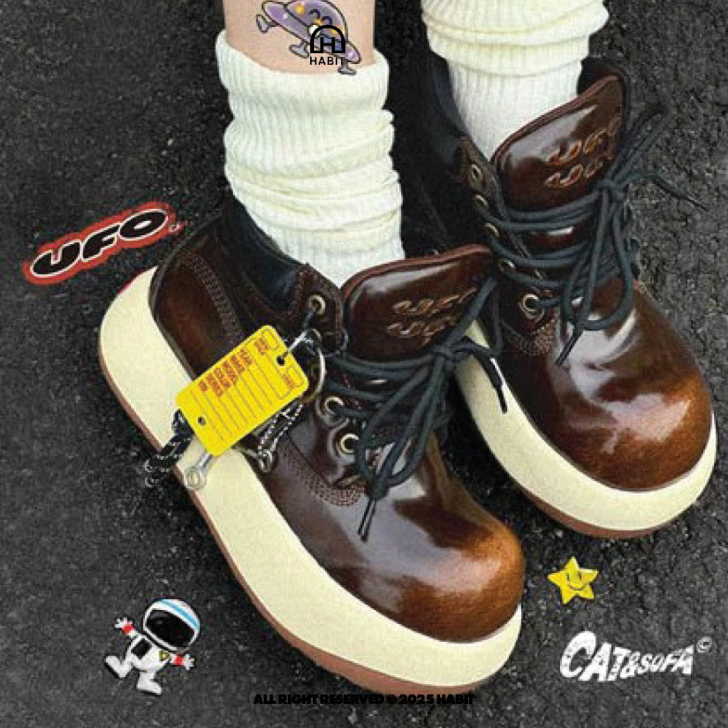 Cat & Sofa Boots Vintage Brown view 5